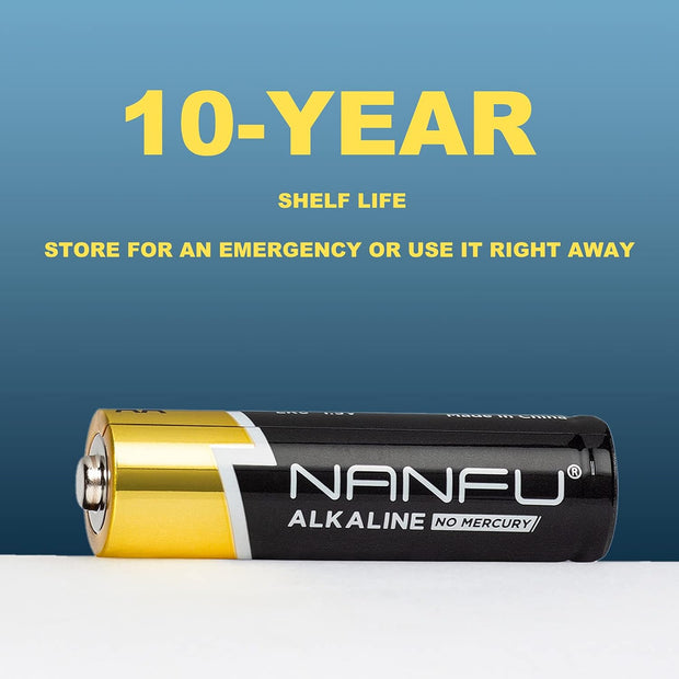 NANFU Alkaline AA + AAA Battery (48 Combo Pack)