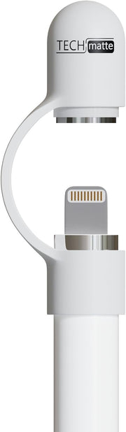 TechMatte Magnetic Replacement Cap Compatible with Apple Pencil (with Cap Holder) (Updated Version)