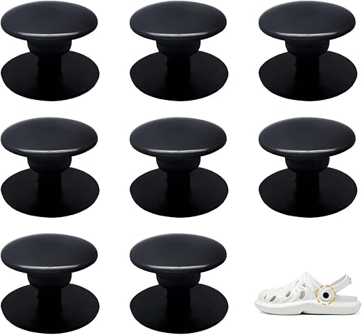Lorwatin 8 Sets Replacement Rivets for Croc Shoes, Replacement Parts Buttons Strap Repair Rivets for Croc Styled Shoes Accessories - Tin Sign Factory Australia