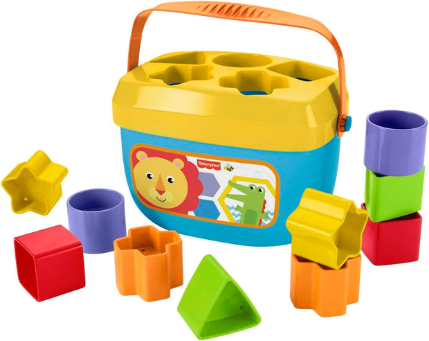 Baby’s First Blocks – Stacking & Sorting Toy | Set of 10 Shapes for Infants 6+ Months