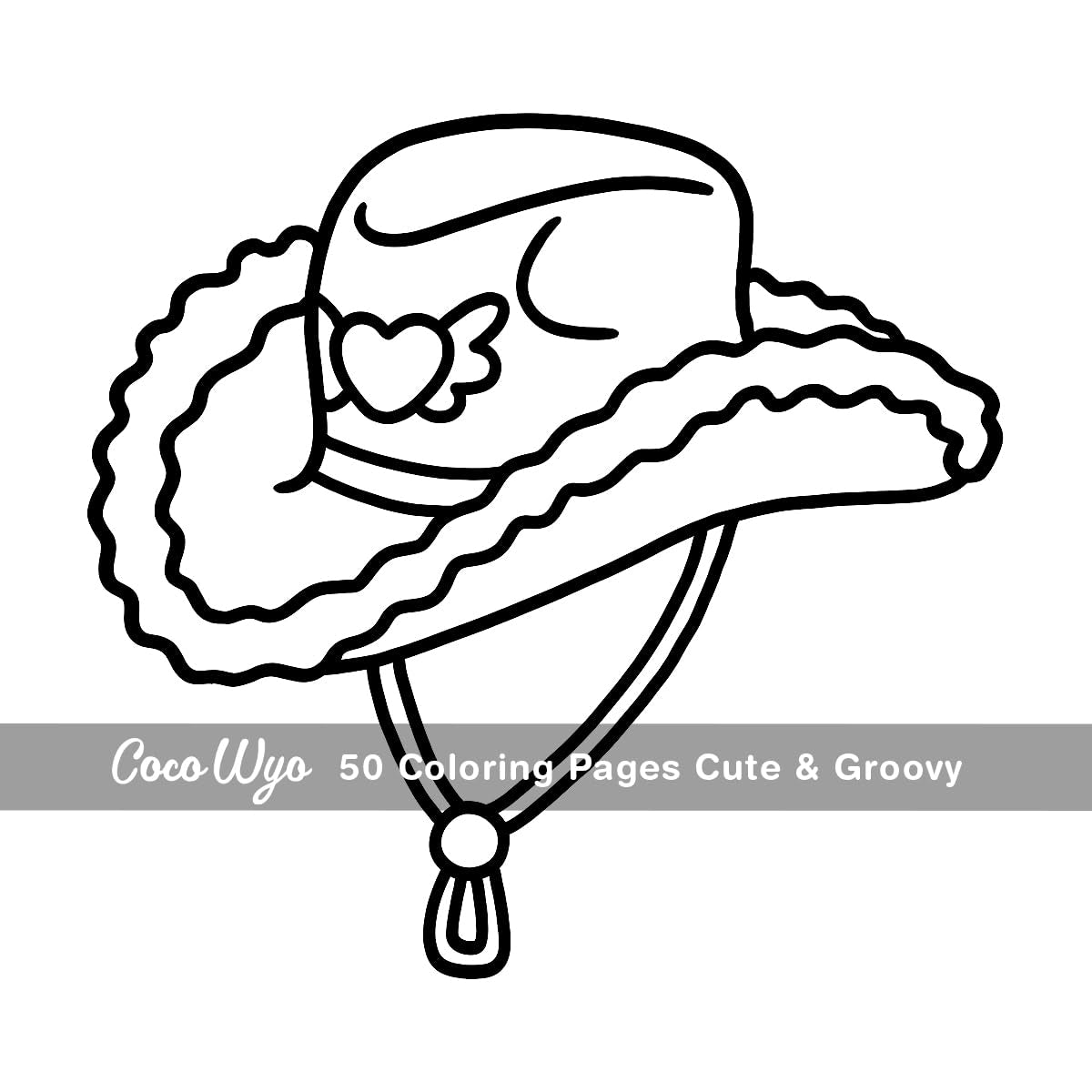 Cute & Groovy Coloring Book – Bold, Easy Designs for Relaxation | Perfect for Adults & Kids