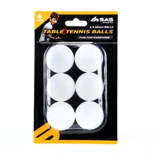 6 Pcs Table Tennis Balls White Ping Pong Durable Bounce Plastic------ "Stay in the Game with our Durable White Table Tennis Balls - 6/12/18 Pack!"