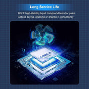 BSFF Thermal Paste, 3.5g with Toolkit CPU Paste Thermal Compound Paste Heatsink for IC/Processor/CPU/All Coolers, Carbon Based High Performance