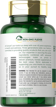 Bitter Melon Capsules | 1000mg | 200 Count | Non-GMO & Gluten Free Extract | Complex Supplement | by Carlyle