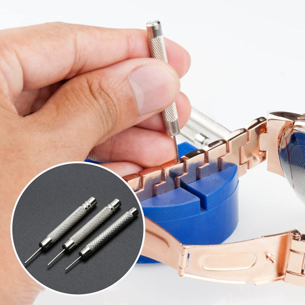 Watch Tool Set 147 Pieces Watch Tool Watchmaker Tool Repair Kit Bag Watch Set Ideal for Repairing Watches, Watches, Changing Watch Straps, black