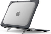 ProCase for MacBook Pro 13 Inch 2023 M2, 2022 2020 M1 A2338/ A2289/ A2251, Heavy Duty Hard Shell Case-Black