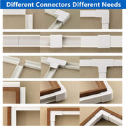 236" Cord Hider Cord - Cover Wire for Cords,15 pcs Paintable Cable Concealer