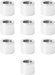 10Pcs M6 Aluminum Spacers, Metal Spacer Aluminum Round 6.2mm ID x 10mm OD x 10mm L Thickness Aluminum Spacer Screw Standoff for M6 Screw Bolts silver