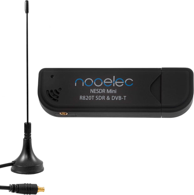 NESDR Mini USB RTL-SDR & ADS-B Receiver Set, RTL2832U & R820T Tuner, MCX Input. Low-Cost Software Defined Radio Compatible with Many SDR Software Packages. R820T Tuner & ESD-Safe Antenna Input