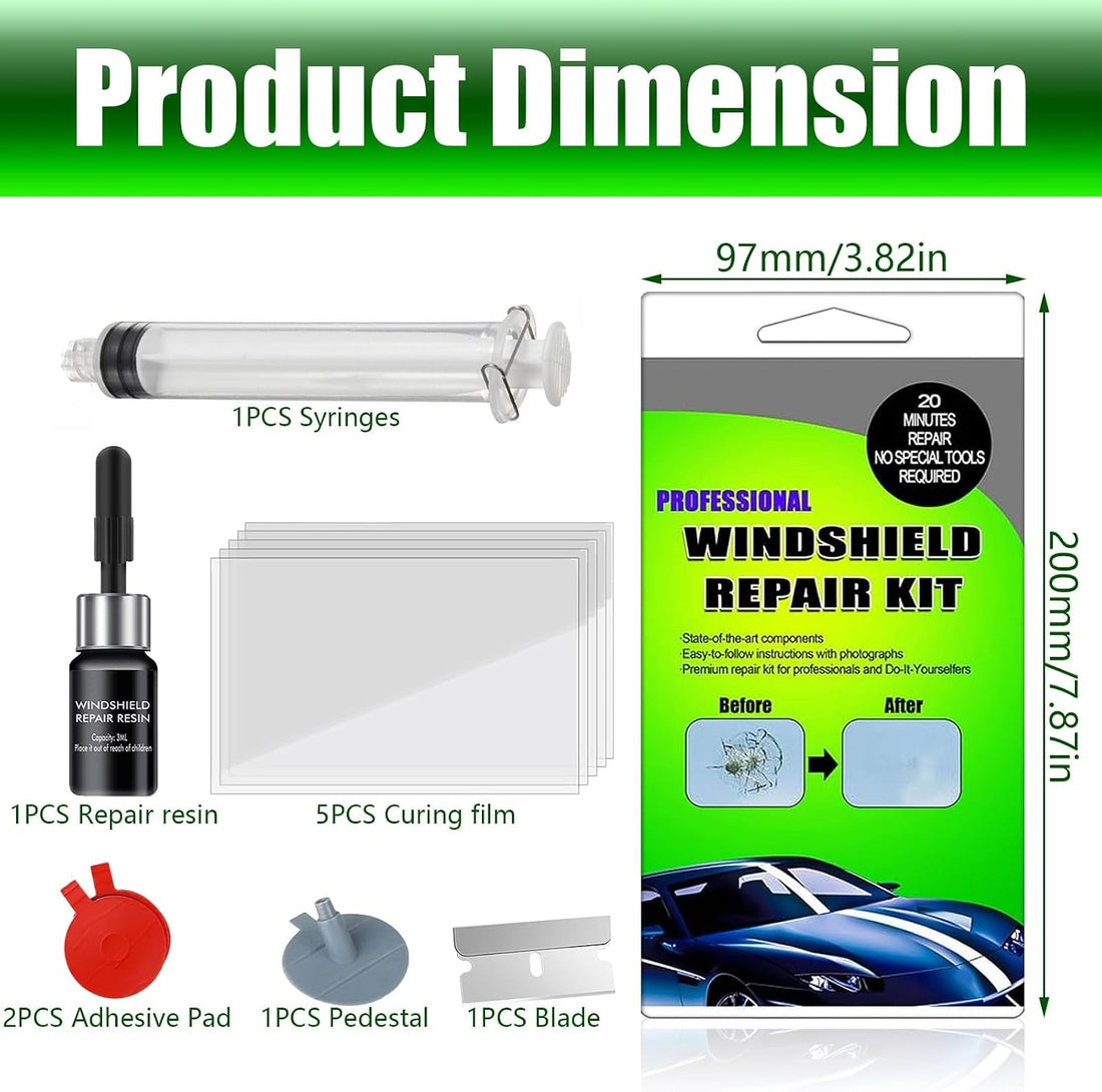 Windshield Crack Repair Kit for Various Cracks