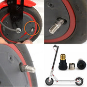 4 Pcs Scooter Tubeless Valves & 2 Pcs Valve Stem Extenders Compatible with Ninebot MAX G30 Compatible with Xiaomi M365 and M365 Pro Scooter, Electric Scooter Tubeless Tire Vacuum Valve Wheel Gas Valve