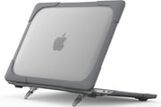 ProCase for MacBook Pro 13 Inch 2023 M2, 2022 2020 M1 A2338/ A2289/ A2251, Heavy Duty Hard Shell Case-Grey