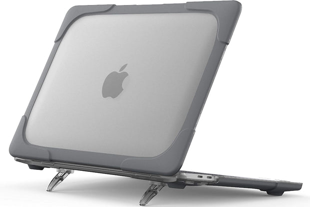 ProCase for MacBook Pro 13 Inch 2023 M2, 2022 2020 M1 A2338/ A2289/ A2251, Heavy Duty Hard Shell Case-Grey