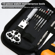 Watch Tool Set 147 Pieces Watch Tool Watchmaker Tool Repair Kit Bag Watch Set Ideal for Repairing Watches, Watches, Changing Watch Straps, black
