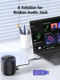 UGREEN USB to Audio Jack External Sound Card 3.5mm Audio Adapter 2 in 1 USB to 3.5mm - Tin Sign Factory Australia