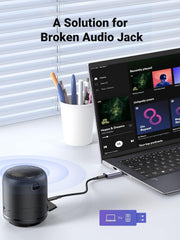 UGREEN USB to Audio Jack External Sound Card 3.5mm Audio Adapter 2 in 1 USB to 3.5mm