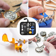 Watch Tool Set 147 Pieces Watch Tool Watchmaker Tool Repair Kit Bag Watch Set Ideal for Repairing Watches, Watches, Changing Watch Straps, black