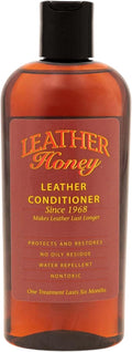 Leather Honey Leather Conditioner - Quality Leather Care, Since 1968 - Leather Conditioner for Auto Interiors, Furniture, Shoes, Bags, Accessories & Apparel - 8oz - Tin Sign Factory Australia