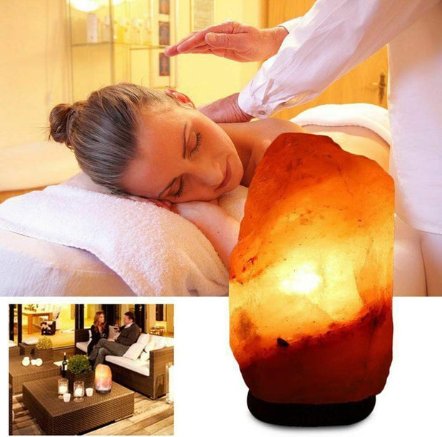 Natural Himalayan Salt Lamp – Crystal Rock Shaped Pink Night Light (5-7KG)