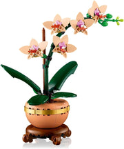 Botanicals Mini Orchid Craft Kit – Artificial Plant Model with Faux Flowers & Terracotta-Style Pot | DIY Decor for Home & Office