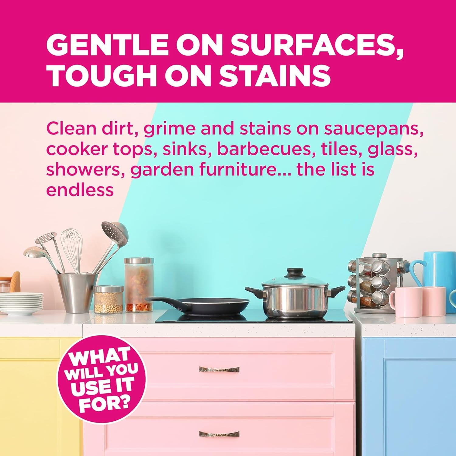 The Pink Stuff Miracle Cleaning Paste 850g – Powerful Multi-Purpose Cleaner | Non-Toxic, Vegan & Cruelty-Free