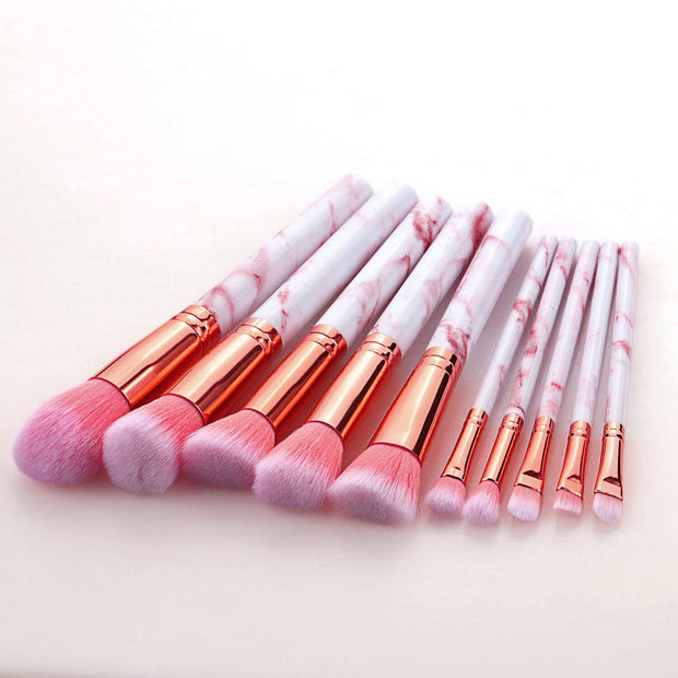 10-Piece Professional Makeup Brush Set – Foundation, Blusher & Cosmetic Brushes