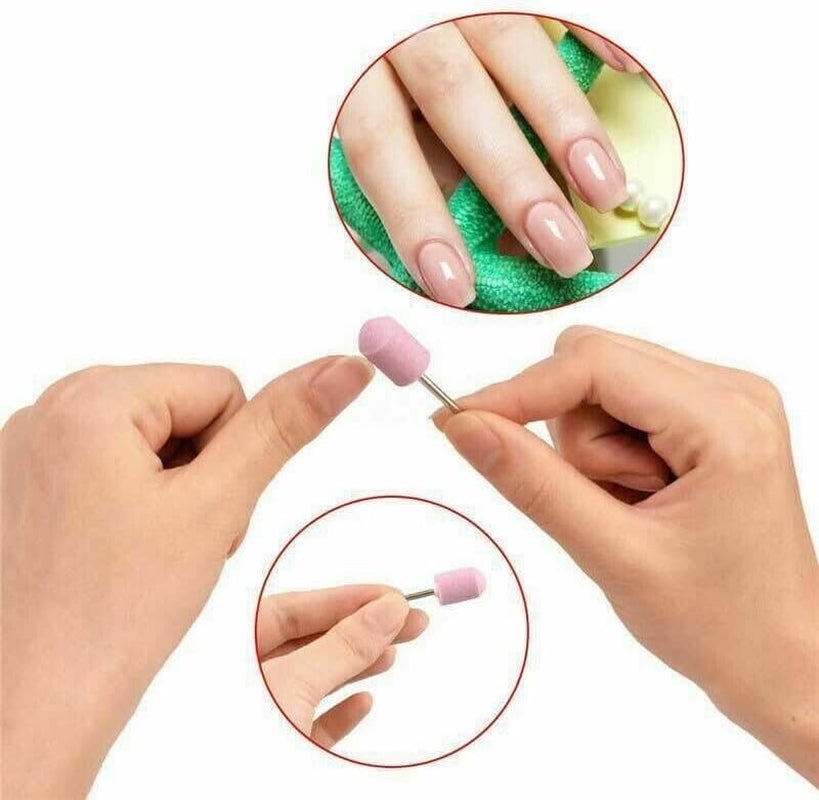 12PCS Nail Drill Bit Set – Acrylic Nail File & Pedicure Tools for Salon Use