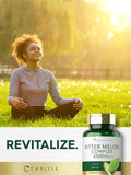 Bitter Melon Capsules | 1000mg | 200 Count | Non-GMO & No-Gluten Extract | Complex Supplement | by Carlyle - Tin Sign Factory Australia