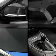 4D Carbon Fiber Vinyl Gloss Black Car Phone Laptop Wrap Sticker Film 150X90 CM