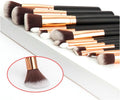 15-Piece Soft Pro Makeup Brush Set – Face Powder, Eyeshadow, Blending & Highlight Tools