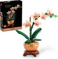 Botanicals Mini Orchid Craft Kit – Artificial Plant Model with Faux Flowers & Terracotta-Style Pot | DIY Decor for Home & Office