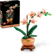 Botanicals Mini Orchid Craft Kit – Artificial Plant Model with Faux Flowers & Terracotta-Style Pot | DIY Decor for Home & Office