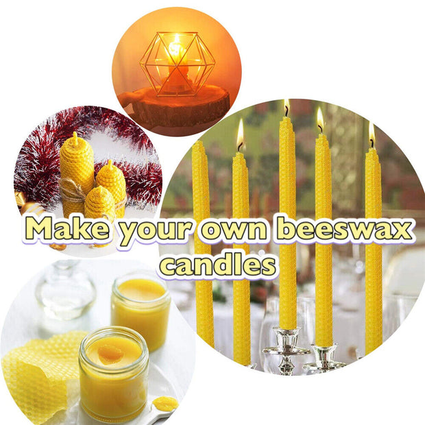 Premium 60Pcs Beekeeping Wax Frames - High-Quality Honeycomb Sheets for Bee Hives