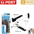 Stainless Steel Manual Can Opener 2-Pack - Effortless Smooth Edge Design for Safe and Easy Use
