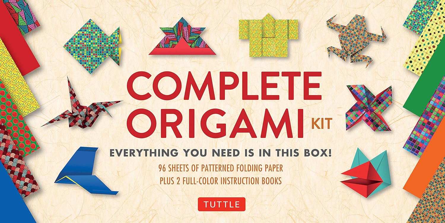 Complete Origami Kit: [Kit with 2 Origami How-to Books, 98 Papers, 30 Projects] This Easy Origami for Beginners Kit is Great for Both Kids and Adults - Tin Sign Factory Australia