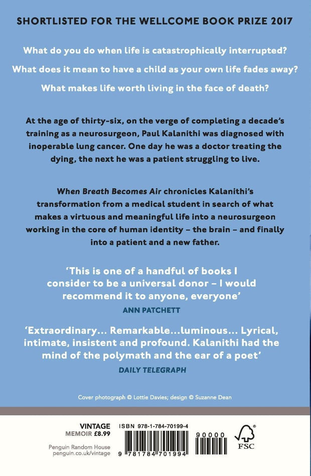 "When Breath Becomes Air - Brand New Paperback by Paul Kalanithi - Free Shipping in Australia!"