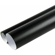 4D Carbon Fiber Vinyl Gloss Black Car Phone Laptop Wrap Sticker Film 150X90 CM