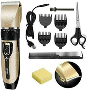 Professional Cordless Hair Clippers & Trimmer Set – 9-Piece Washable Beard & Hair Grooming Kit for Men