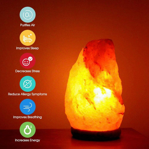 Natural Himalayan Salt Lamp – Crystal Rock Shaped Pink Night Light (5-7KG)