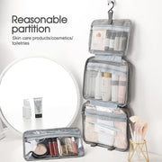 Large Hanging Hook Toiletry Bag Waterproof Travel Makeup Cosmetic Organizer Case (Pink)