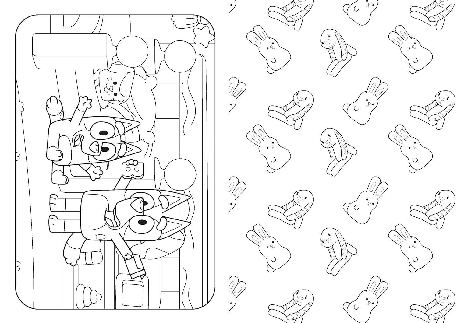 Bluey: Happy Easter – Puffy Sticker & Coloring Book for Kids