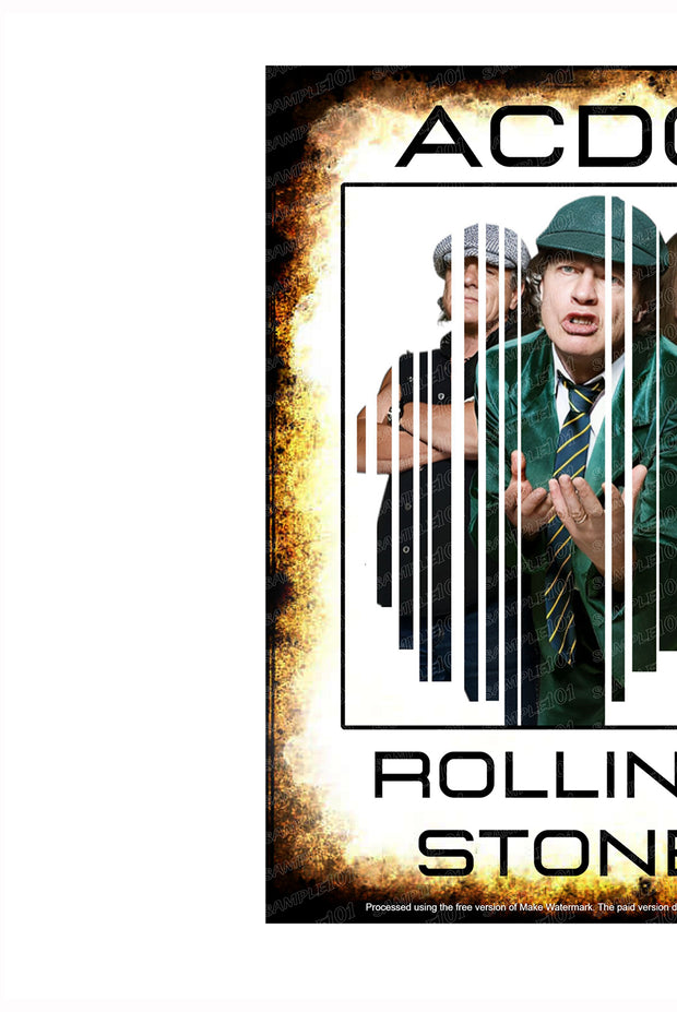 ROLLING STONE Vintage Retro Home Wall Poster Décor Bar Wall Tin Metal Signs