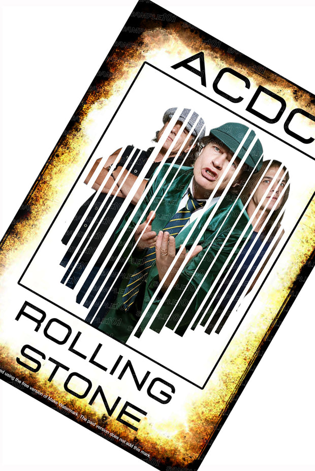 ROLLING STONE Vintage Retro Home Wall Poster Décor Bar Wall Tin Metal Signs