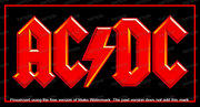Red 'AC/DC' logo