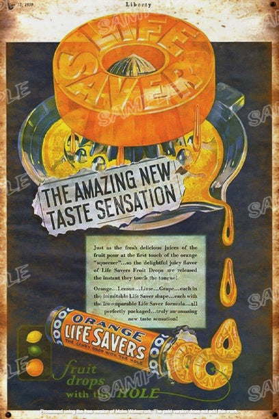 AMAZING TASTE Retro Vintage Rustic Look Home Classic Shed Resto Café Reproduction Bar Wall Tin Metal Signs