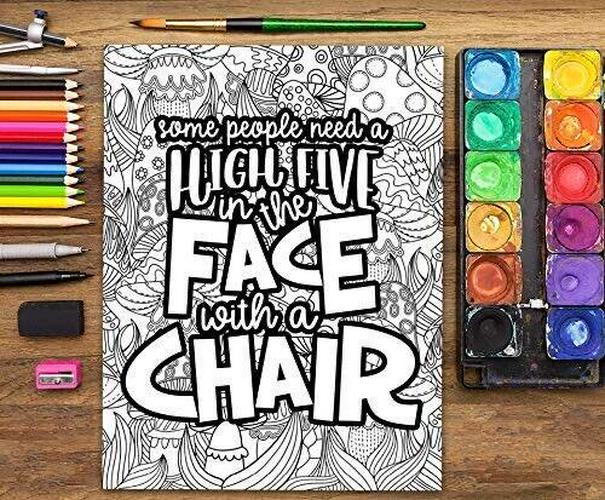 Buy Snarky Adult Colouring Book - Perfect Gift for Grown-Ups with Humor | Hilarious High-Five Designs