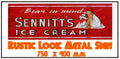 BEAR IN MIND Vintage Rusted Look 750 x 400 mm Quality Sublimated Metal Sign