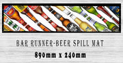 Buy BEER BOTTLES Menu Bar Runner - Enhance Your Bar with Stylish and Durable Barware