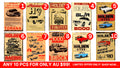 Bulk Buy-Holden Signs 10 Designs Retro/ Vintage Tin Metal Sign Man Cave, Wall Home Décor, Shed-Garage, and Bar