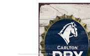 CARLTON BOTTLE CAP Retro Rustic Look Vintage Tin Metal Sign Man Cave, Shed-Garage, and Bar